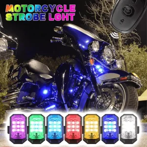 Luz de Advertência LED Estroboscópica USB Multiuso 🚀 | Moto, Drone, Bike e Camping