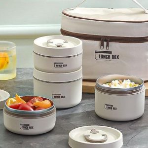 Marmita Térmica Multicamadas de Aço Inoxidável com Bolsa Térmica