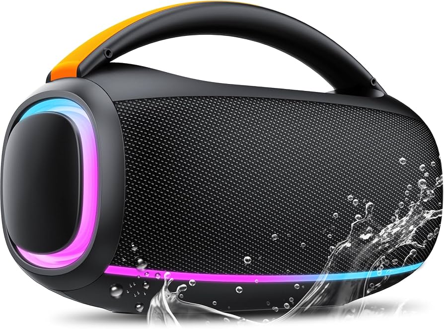 Caixa de Som Karaokê Portátil Bluetooth com 2 Microfones Sem Fio e Iluminação LED RGB - Image 6