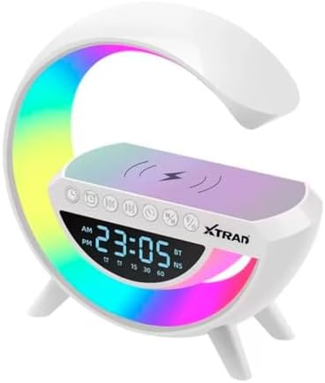 Luminária Multifuncional RGB com Carregador Sem Fio, Caixa de Som Bluetooth e Relógio - Image 2