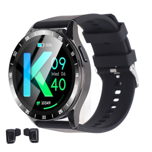 Smartwatch 2 em 1 T90/K9 com Fones de Ouvido TWS Embutidos sob a Tela – Compartimento Magnético - Image 5