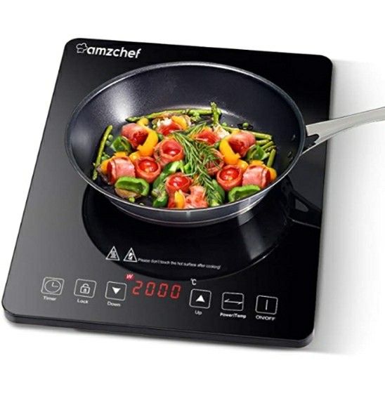 Fogão de Indução Portátil 1 Boca com Painel Touch e Timer - Image 3