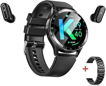 Smartwatch 2 em 1 T90/K9 com Fones de Ouvido TWS Embutidos sob a Tela – Compartimento Magnético - Image 7