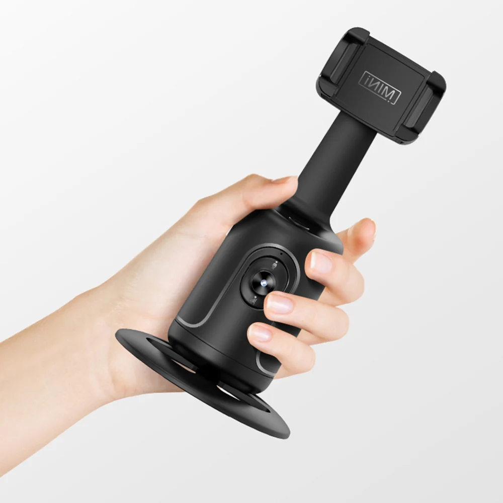 Suporte Rastreador Facial Inteligente 360° com Câmera IA Integrada para Celular – Sem Necessidade de App - Image 4