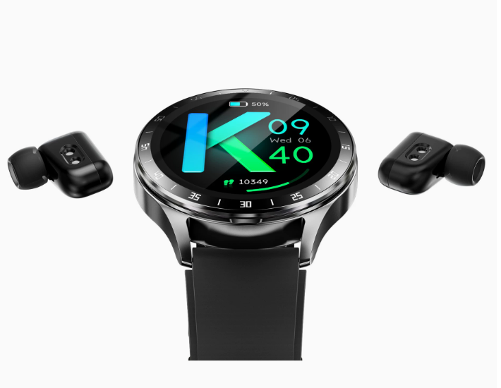 Smartwatch 2 em 1 T90/K9 com Fones de Ouvido TWS Embutidos sob a Tela – Compartimento Magnético - Image 6