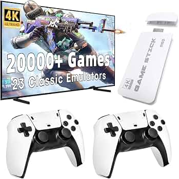 Game Stick 4K Ultra HD Pro – Mini Console Retrô HDMI com 2 Controles Sem Fio 2.4G - Image 5