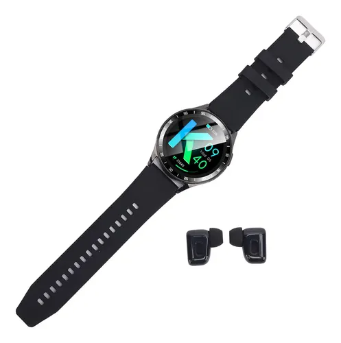 Smartwatch 2 em 1 T90/K9 com Fones de Ouvido TWS Embutidos sob a Tela – Compartimento Magnético - Image 4