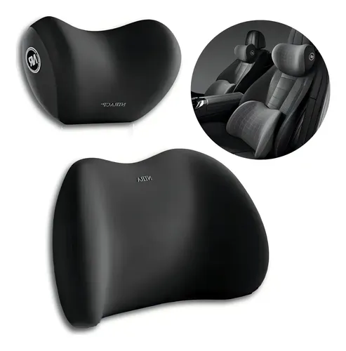 Kit Apoio de Cabeça e Almofada Lombar Ergonômica para Carro em Espuma Viscoelástica - Image 4