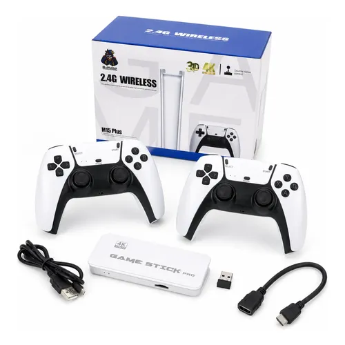 Game Stick 4K Ultra HD Pro – Mini Console Retrô HDMI com 2 Controles Sem Fio 2.4G - Image 4