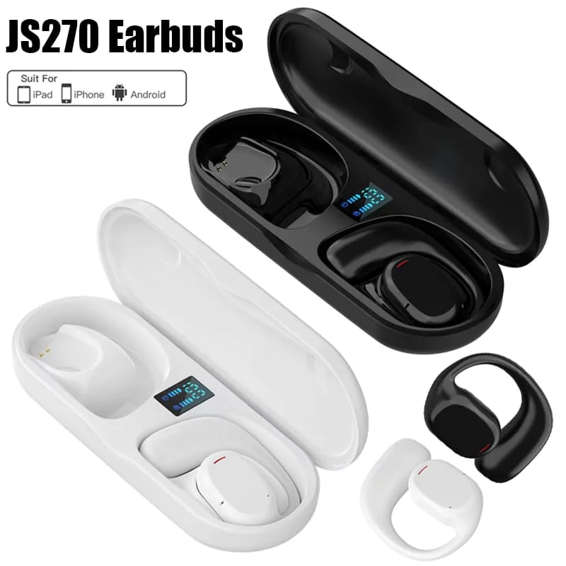 Fone de Ouvido Bluetooth Esportivo Sem Fio com Gancho Auricular, Case com Display LED e Microfone - Image 2