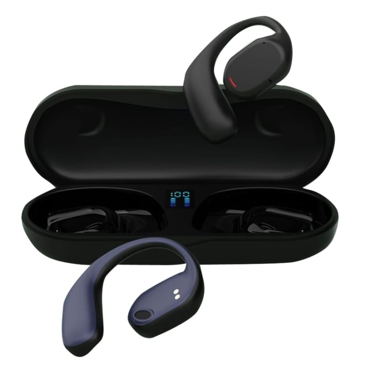 Fone de Ouvido Bluetooth Esportivo Sem Fio com Gancho Auricular, Case com Display LED e Microfone - Image 5
