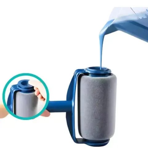 Kit Rolo de Pintura Inteligente Recarregável Antigotas com Extensor e Acessórios para Cantos - Image 7