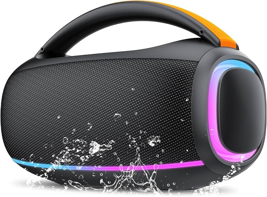 Caixa de Som Karaokê Portátil Bluetooth com 2 Microfones Sem Fio e Iluminação LED RGB - Image 3