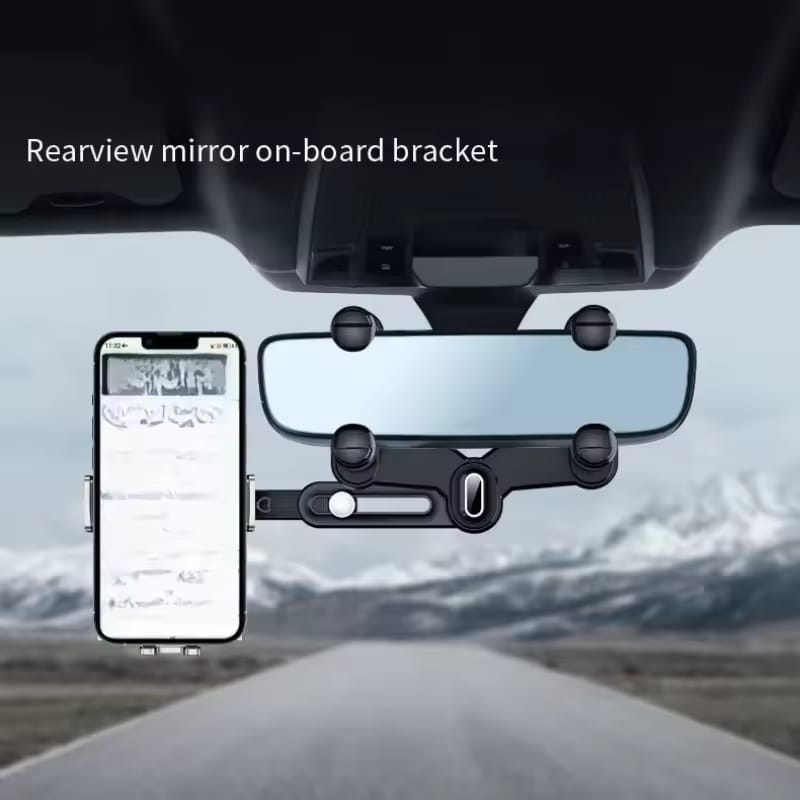 Suporte de Celular para Retrovisor Universal Articulado e Dobrável 4 em 1 - Image 3
