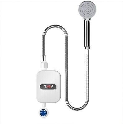 Aquecedor de Água Elétrico Instantâneo para Chuveiro com Display Digital de Temperatura e Ducha Manual - Branco - Image 3