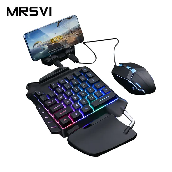 Teclado Gamer de Uma Mão (Half-Keyboard) com Backlight RGB de 35 Teclas e Apoio para Pulso - Image 4