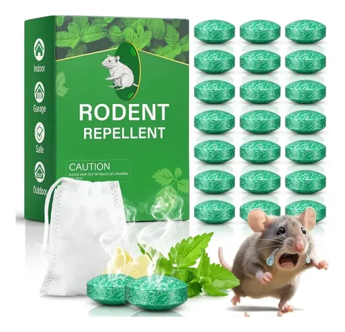 Repelente Natural de Roedores e Pragas em Pastilhas (Pack com 12 Unidades) – Proteção para Casa, Garagem, Jardim e Ambientes Internos/Externos - Image 5