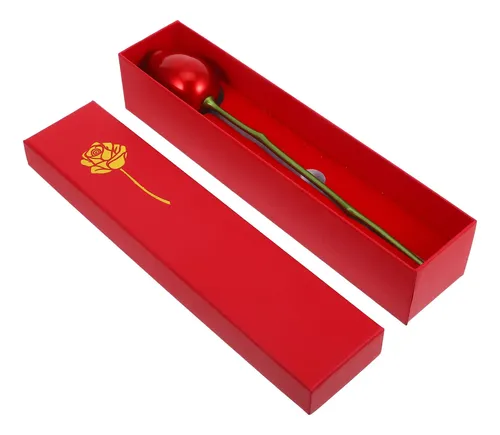 Caixa Porta-Jóias em Formato de Rosa Vermelha com Haste Longa e Caixa de Presente Premium – Porta Anel, Aliança e Colar para Surpresas e Romantismo - Image 7