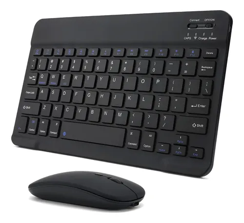 Kit Teclado e Mouse Sem Fio Bluetooth / Wireless Ultra-Fino – Compatível com Tablet, Celular, Notebook e PC - Image 6