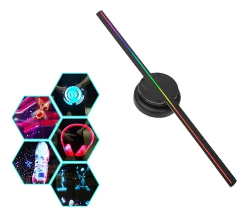 Projetor Ventilador Holográfico 3D de 2 Hélices com Conexão Wi-Fi – Display LED Flutuante de Alta Definição para Publicidade e Vitrines - Image 6