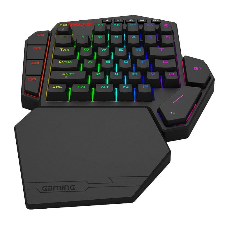 Teclado Gamer de Uma Mão (Half-Keyboard) com Backlight RGB de 35 Teclas e Apoio para Pulso - Image 8
