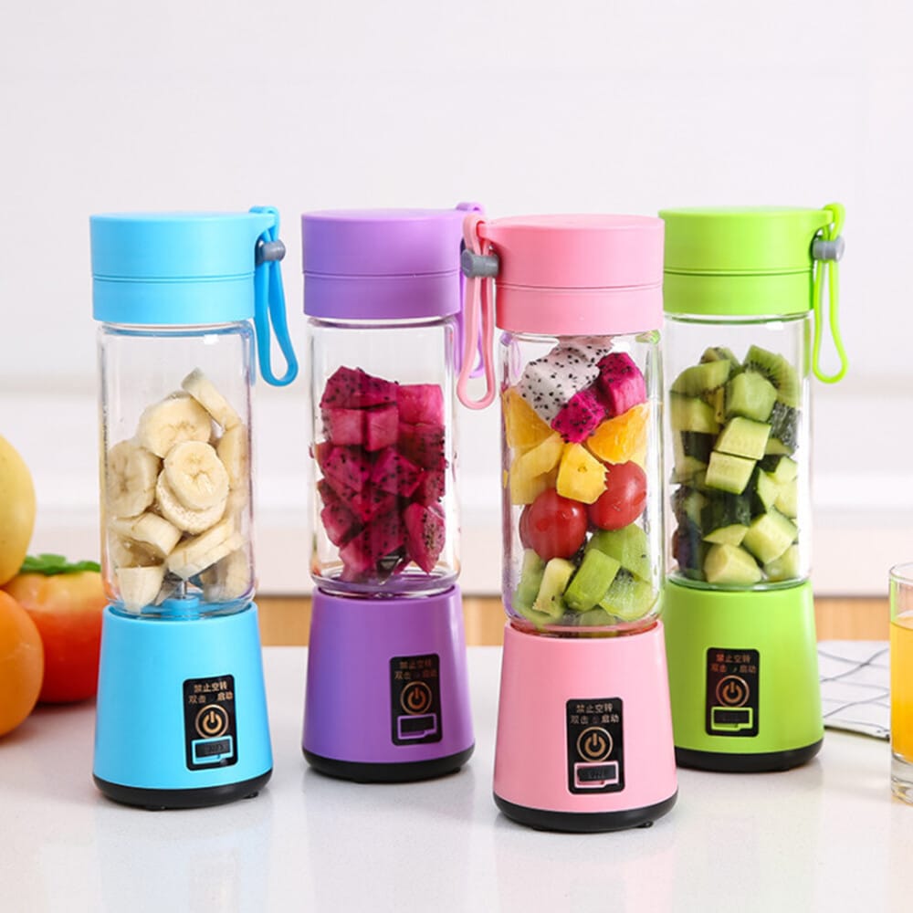 Mini Liquidificador e Extrator de Sucos Portátil Recarregável USB – Garrafa Blender Pessoal com Alça - Image 3