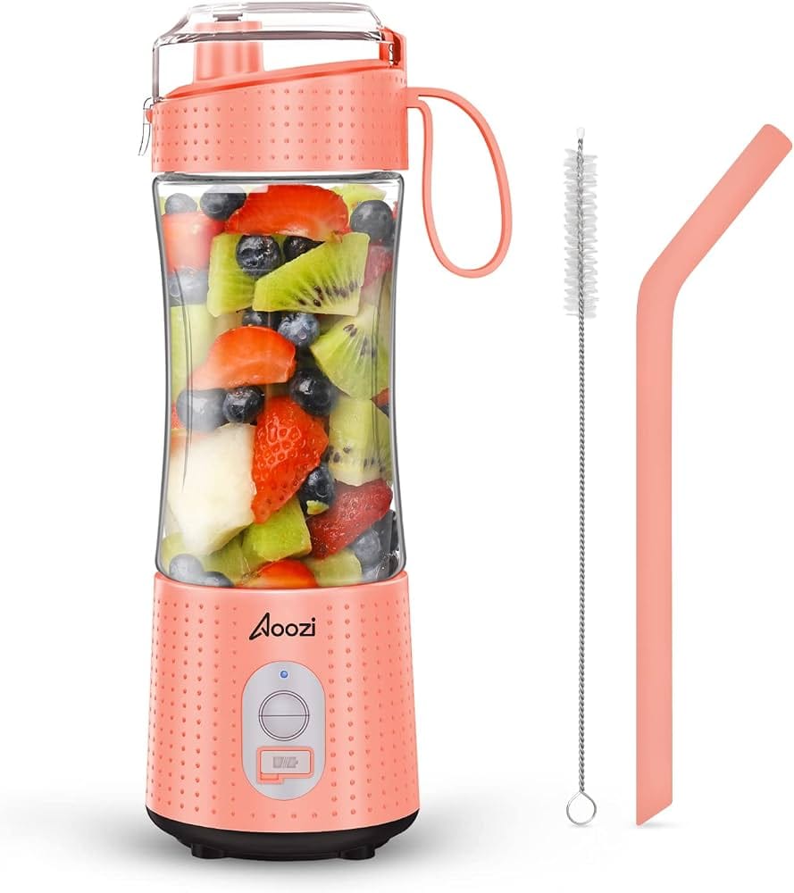 Mini Liquidificador e Extrator de Sucos Portátil Recarregável USB – Garrafa Blender Pessoal com Alça - Image 2