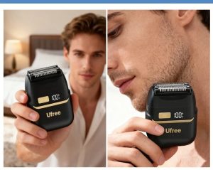 Barbeador Elétrico de Precisão Ufree Shaver Elétrico Masculino Sem Fio com Visor Digital LED