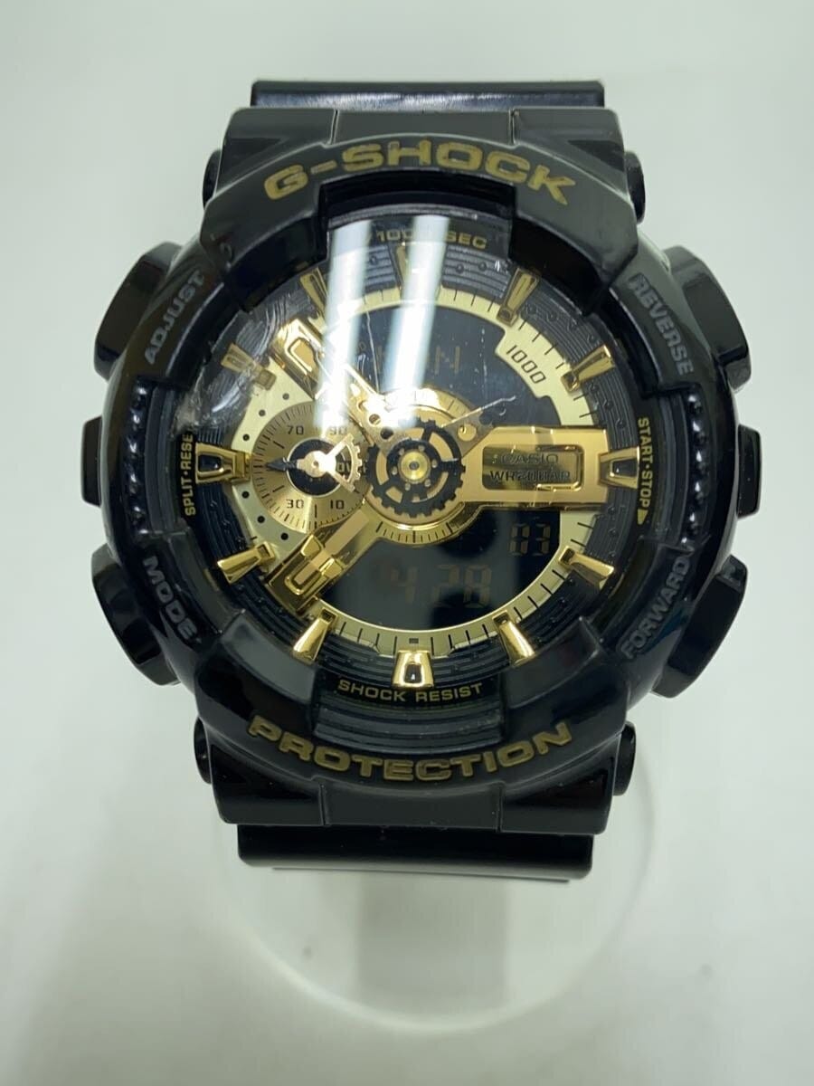 Relógio Masculino G-Shock GA-110GB-1A Anadigi Esportivo de Alta Resistência - Preto com Dourado - Image 5