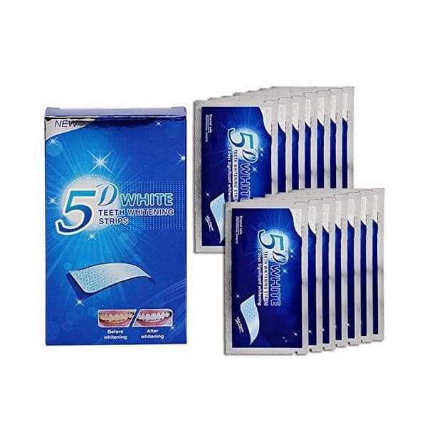 Fitas Clareadoras Dentais 5D White Teeth Whitening Strips – Kit Clareamento Dental Caseiro de Alta Eficiência - Image 7
