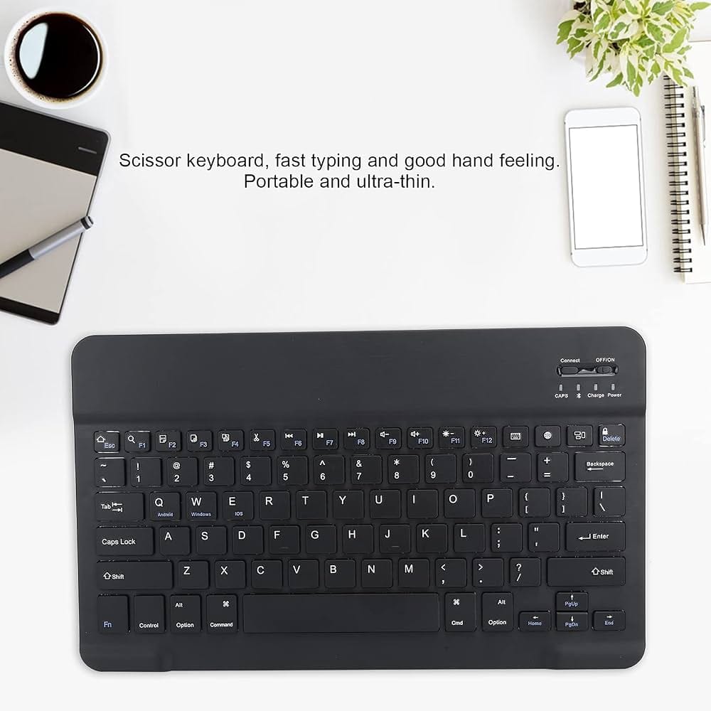 Kit Teclado e Mouse Sem Fio Bluetooth / Wireless Ultra-Fino – Compatível com Tablet, Celular, Notebook e PC - Image 7