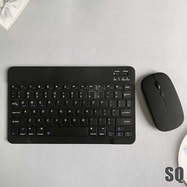 Kit Teclado e Mouse Sem Fio Bluetooth / Wireless Ultra-Fino – Compatível com Tablet, Celular, Notebook e PC - Image 8