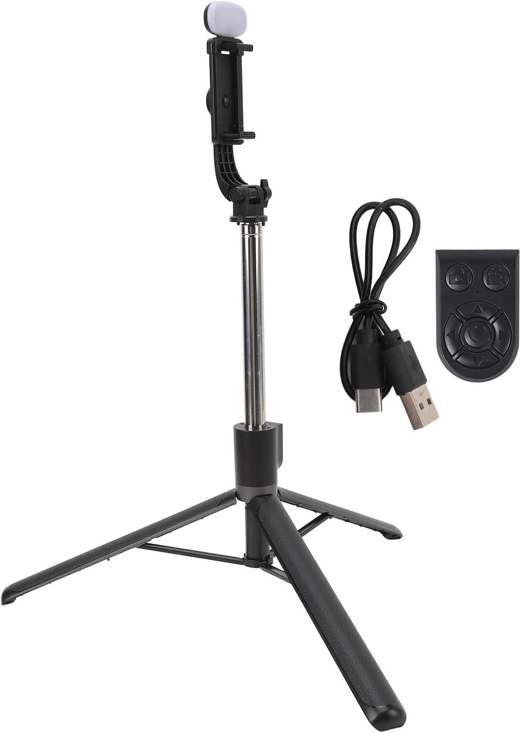 Bastão de Selfie Tripé Extensível com Luz LED Integrada e Controlo Remoto - Image 5