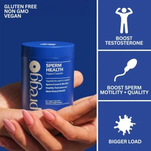 Preggo Sperm Health Support – 80 Cápsulas Veganas