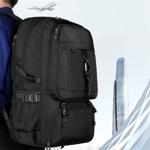 Mochila Masculina Multifuncional Executiva e de Viagem com Compartimento para Notebook e Conexão USB - Preta - Image 3