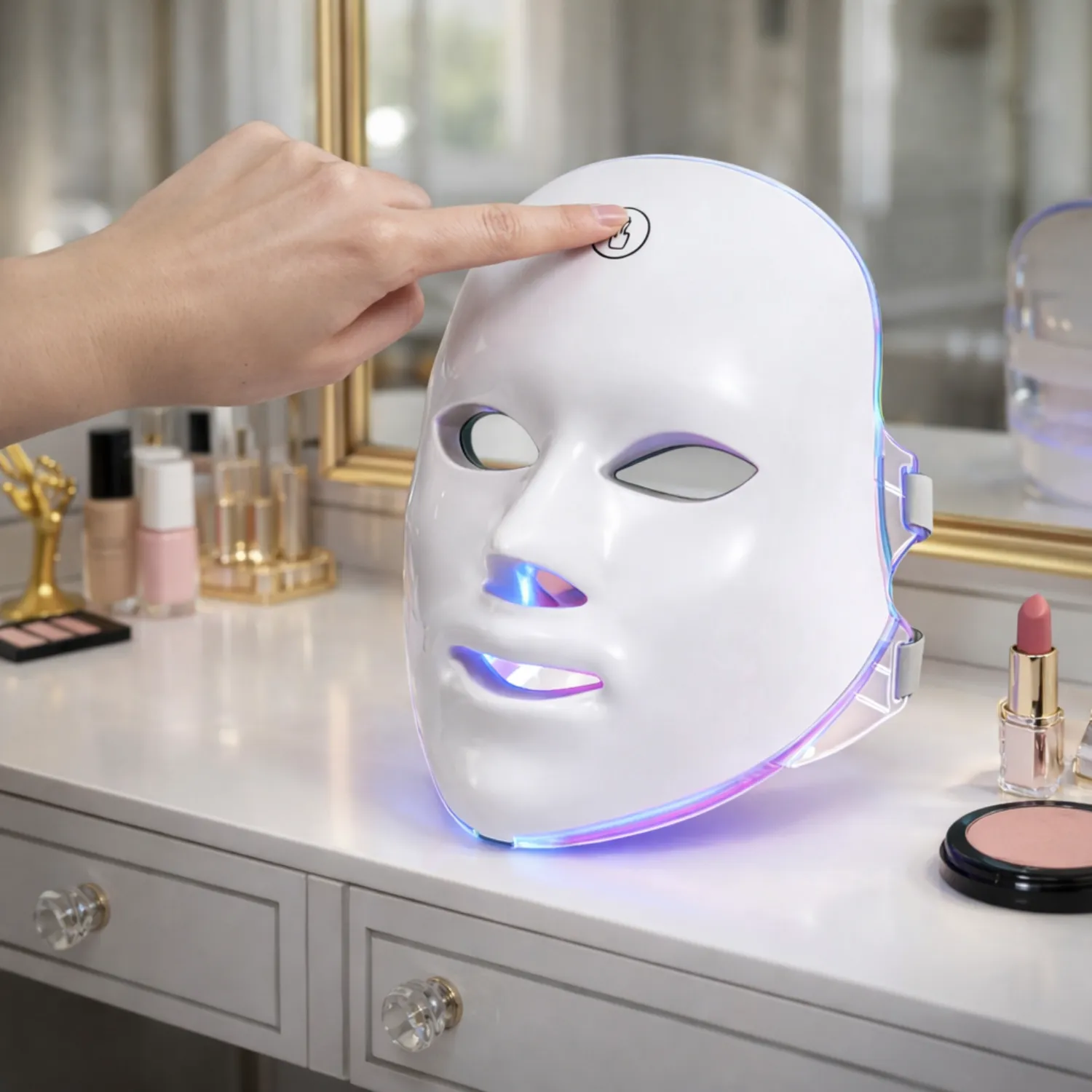 Máscara Facial de Fototerapia LED Multifuncional (Tratamento Anti-Idade e Acne) - Image 2