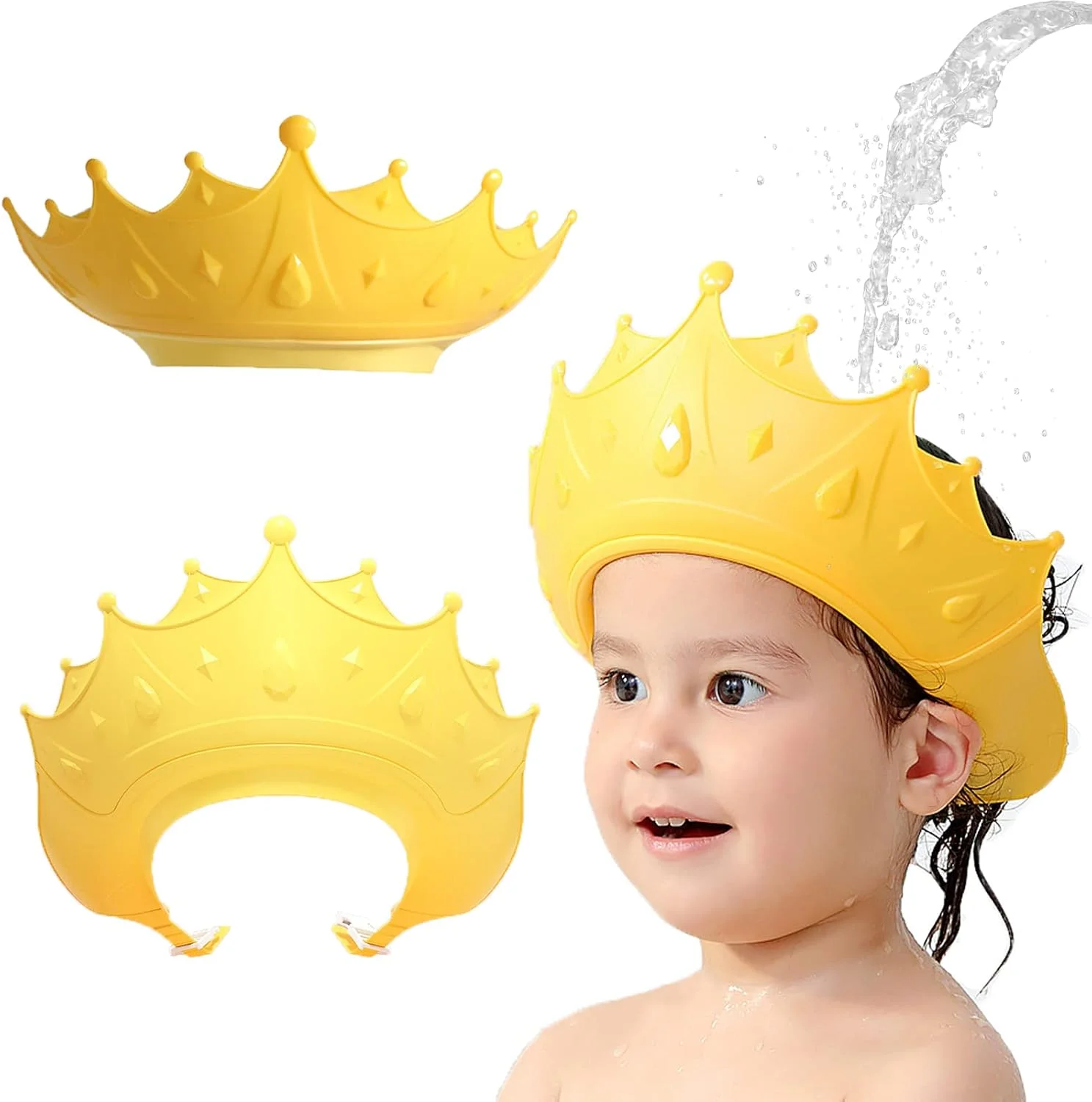 Viseira de Banho Infantil Ajustável Formato Coroa (Protetor de Olhos e Ouvidos) - Image 5