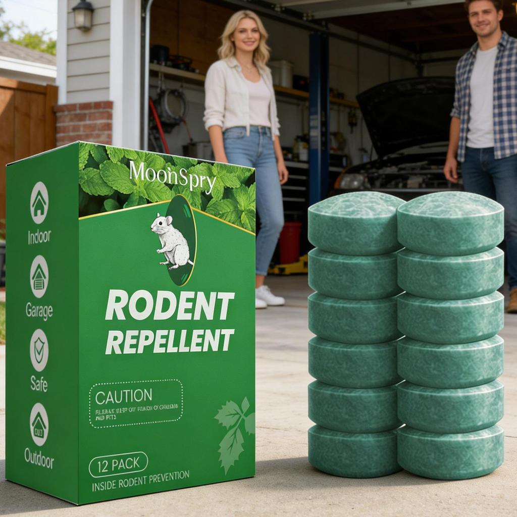 Repelente Natural de Roedores e Pragas em Pastilhas (Pack com 12 Unidades) – Proteção para Casa, Garagem, Jardim e Ambientes Internos/Externos - Image 6