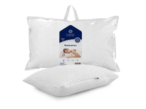 Travesseiro de Espuma Viscoelástica / Ortopédico de Alto Suporte com Capa Matelassê Antialérgica – Travesseiro de Luxo para Sono Reparador