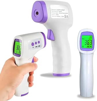 Termômetro Digital Infravermelho de Testa Sem Contato (LDF-CWQ-1X) com Visor LCD Colorido e Alarme de Febre – Para Bebês, Crianças e Adultos - Image 3