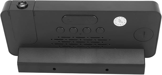 Relógio Despertador Digital com Projetor LED de Teto e Parede, Tela Espelhada, Alarme Duplo e Carregador USB – Relógio de Mesa Multifuncional - Image 2