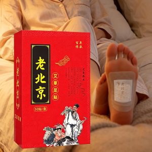 Adesivos Detox para os Pés de Erva-Madragora / Artemísia (Lao Beijing) – Patches Detox Desintoxicantes e Relaxantes para Relaxamento e Qualidade do Sono (Caixa com 50 Unidades)